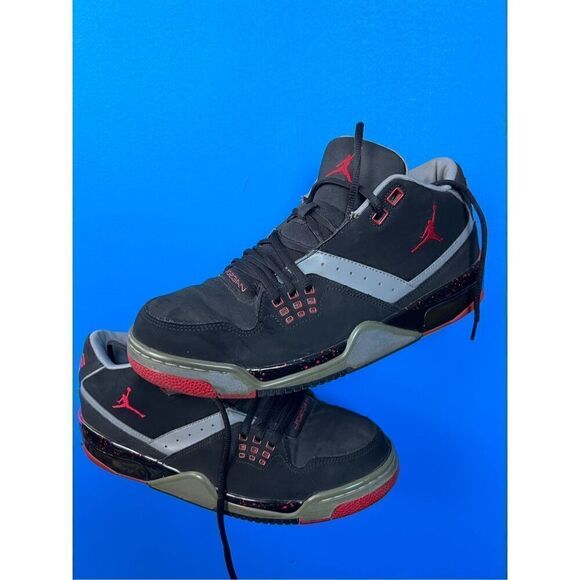 Air Jordan Flight 23 Black Gray Red 2015 Lace-Up Sneakers Size 11 main image 5